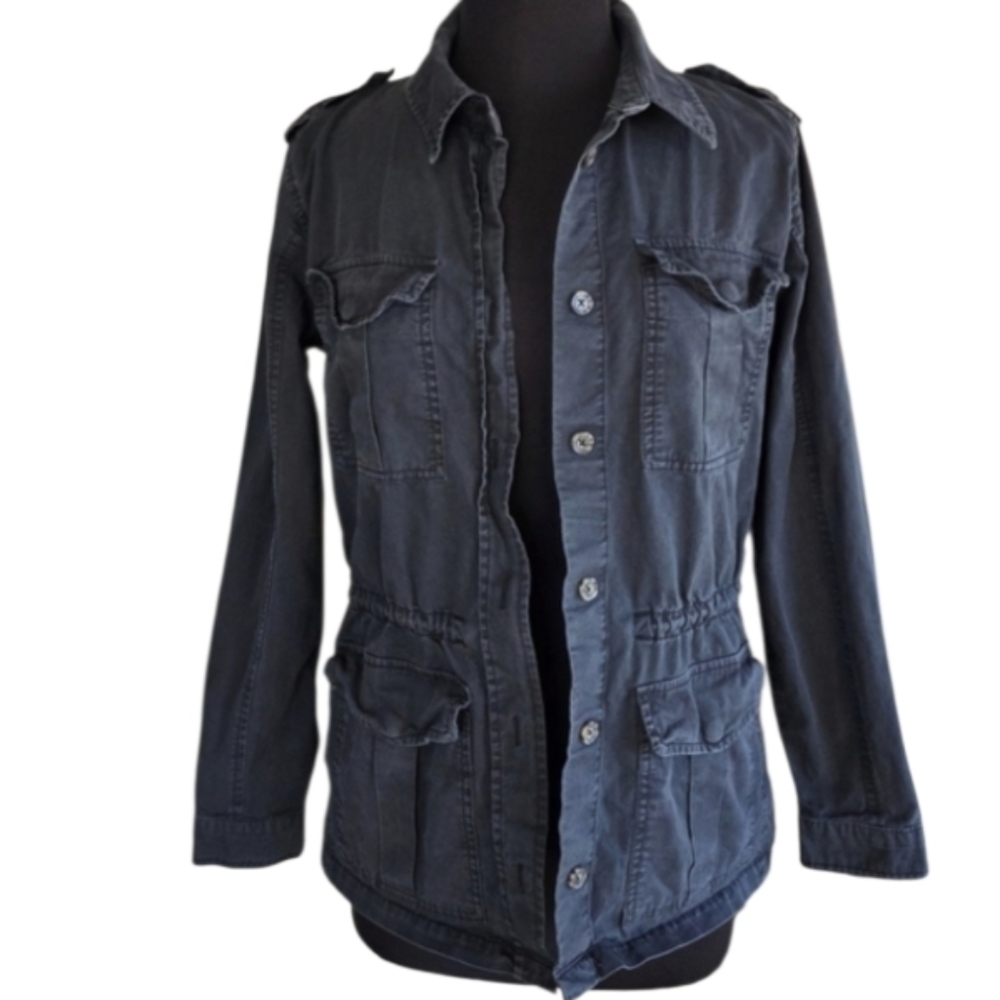 Bella Swan Aesthetic Buffalo David Bitton Charcoal Field Jacket Small Gray